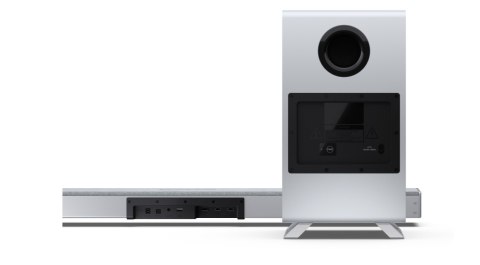 Sharp HT-SBW53121(SL) Q 3.1.2 Dolby Atmos/ DTS:X Soundbar with Wireless Subwoofer, Silver | Sharp