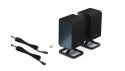 Sharp HT-SPR52021(BK) Q Soundbar 2.0.2 Wireless Rear Surround Speakers, Black | Sharp