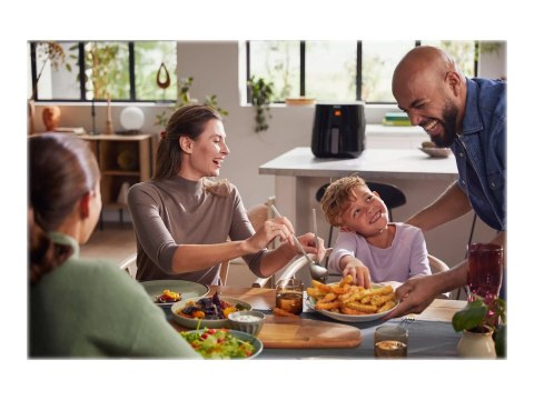 Philips | Essential HD9280/70 | Frytownica XL 6.2 L 2000 W z Technologią Rapid Air - Czarny