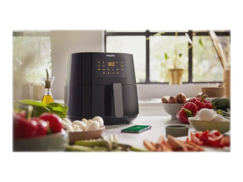 Philips | Essential HD9280/70 | Frytownica XL 6.2 L 2000 W z Technologią Rapid Air - Czarny