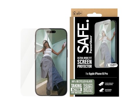 Ochraniacz ekranu SAFE by PanzerGlass iPhone 16 Pro| Ultra-Wide Fit