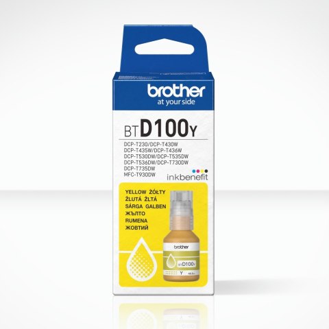 Brother BTD100Y Genuine Yellow Ink Bottle