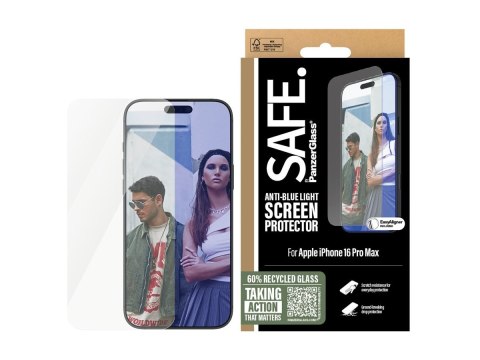 SAFE by PanzerGlass EyeCare Screen Protector iPhone 16 Pro Max | Ultra-Wide Fit