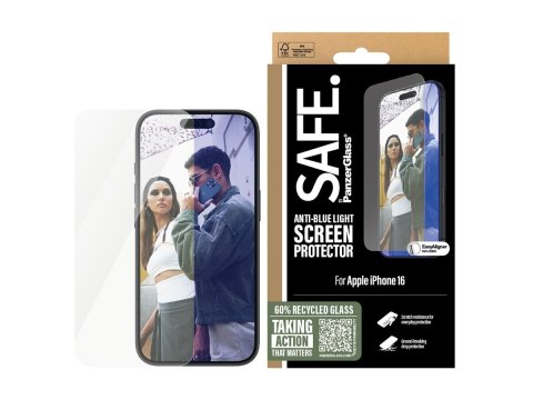 SAFE by PanzerGlass EyeCare Screen Protector iPhone 16 | Ultra-Wide Fit