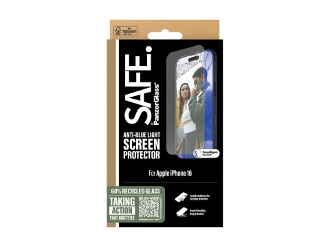 SAFE by PanzerGlass EyeCare Screen Protector iPhone 16 | Ultra-Wide Fit