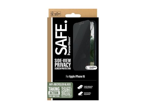 SAFE by PanzerGlass Privacy Screen Protector iPhone 16 | Ultra-Wide Fit
