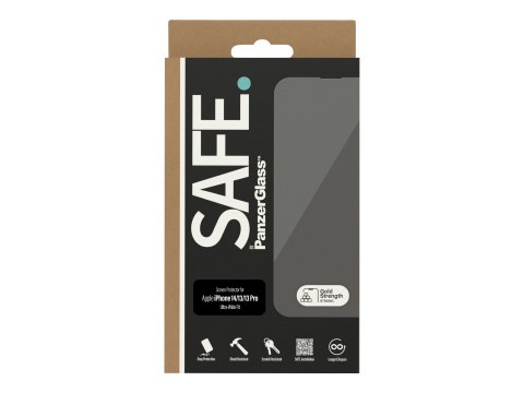 SAFE by PanzerGlass Screen Protector Apple iPhone 14 | 13 | 13 Pro | Ultra-Wide Fit