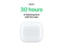 Słuchawki bezprzewodowe Apple AirPods 4 z funkcją aktywnej redukcji hałasu, idealne dla miłośników muzyki i wygody.