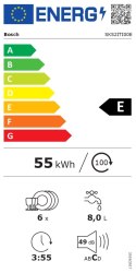 Bosch Dishwasher | SKS2ITI00E | Free standing | Width 55 cm | Number of place settings 6 | Number of programs 6 | Energy efficie