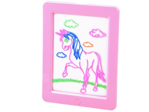 Podświetlana Tablica + okulary 3D pisaki TA0092 Podświetlana Tablica + okulary 3D pisaki TA0092