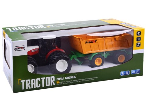Traktor na pilota gumowe koła + przyczepa RC0601 Traktor na pilota gumowe koła + przyczepa RC0601