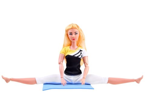 Lalka gimnastyczka ćwiczy joga fitness 30cm ZA4460 Lalka gimnastyczka ćwiczy joga fitness 30cm ZA4460