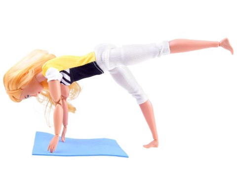 Lalka gimnastyczka ćwiczy joga fitness 30cm ZA4460 Lalka gimnastyczka ćwiczy joga fitness 30cm ZA4460