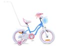 RoyalBaby Rower dziewczęcy STAR GIRL 14cal niebieski RB14G-1