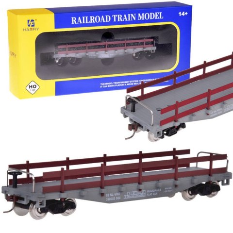 Wagon transportowy otwarty do kolejki model H0 1:87 RC0647 Wagon transportowy otwarty do kolejki model H0 1:87 RC0647