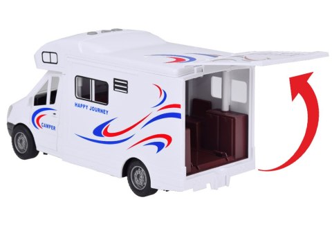 Auto Kempingowe Podróżne Kamper światło dźwięk Otwierane drzwi dach ZA5218 Auto Kempingowe Podróżne Kamper światło dźwięk Otwierane drzwi dach ZA5218
