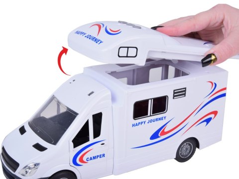 Auto Kempingowe Podróżne Kamper światło dźwięk Otwierane drzwi dach ZA5218 Auto Kempingowe Podróżne Kamper światło dźwięk Otwierane drzwi dach ZA5218