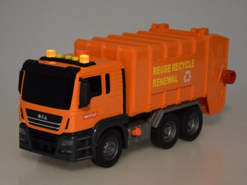 Duże Auto Śmieciarka z kubłami Ruchomy Kontener + dźwięk + światło ZA5228 Duże Auto Śmieciarka z kubłami Ruchomy Kontener + dźwięk + światło ZA5228
