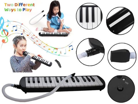 Instrument muzyczny Melodyka Harmonijka klawiszowa etui dwa ustniki IN0175 Instrument muzyczny Melodyka Harmonijka klawiszowa etui dwa ustniki IN0175