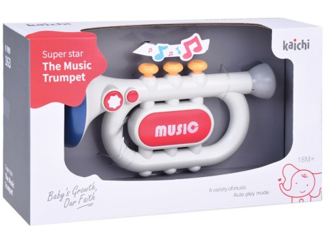 Interaktywna Trąbka dla dzieci 3 tryby zabawy Instrument muzyczny ZA5446 Interaktywna Trąbka dla dzieci 3 tryby zabawy Instrument muzyczny ZA5446