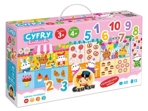 CzuCzu Puzzle Cyfry Króliczki nauka liczenia scenariusz zabaw ZA5556 CzuCzu Puzzle Cyfry Króliczki nauka liczenia scenariusz zabaw ZA5556