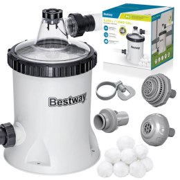 Bestway Pompa filtrująca do basenu 5678 l/h na kulki filtracyjne 58870