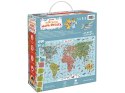 CzuCzu Puzzle odkrywcy Mapa świata 300 ele + plakat edukacyjny ZA5627