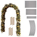 Pergola ogrodowa łuk uchwyt na róże kwiaty bluszcz pnącza metalowa 240 x 140 cm