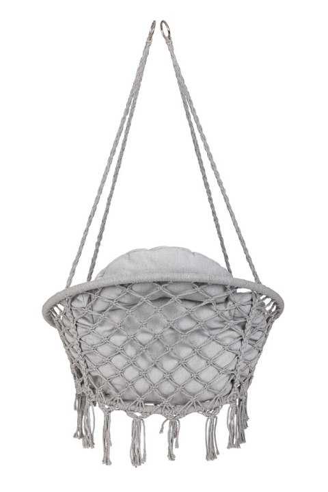 Huśtawka ogrodowa bocianie gniazdo z poduszką XXL szary 150kg Huśtawka ogrodowa bocianie gniazdo z poduszką XXL szary 150kg