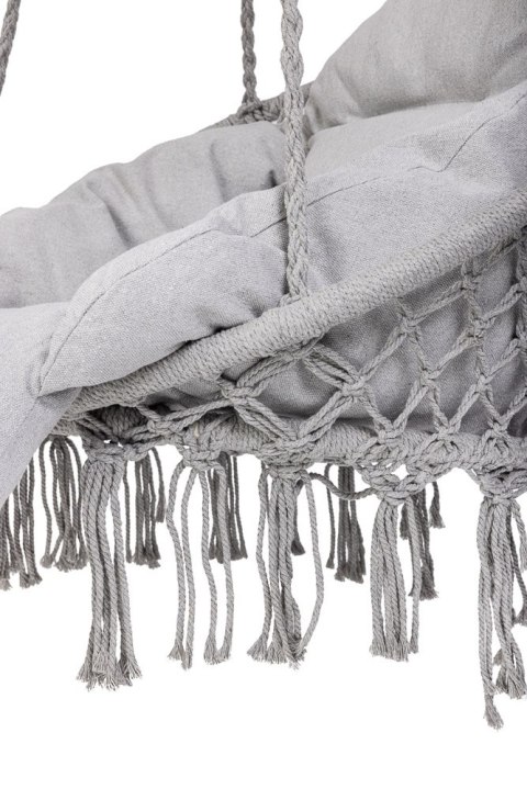 Huśtawka ogrodowa bocianie gniazdo z poduszką XXL szary 150kg Huśtawka ogrodowa bocianie gniazdo z poduszką XXL szary 150kg