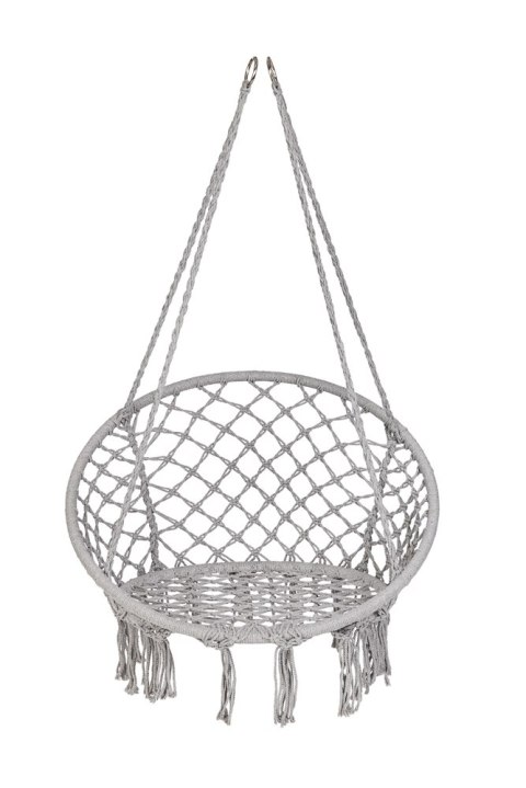 Huśtawka ogrodowa bocianie gniazdo z poduszką XXL szary 150kg Huśtawka ogrodowa bocianie gniazdo z poduszką XXL szary 150kg