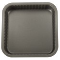 Blacha do pieczenia tortownica forma do ciast wypieków 24cm x 24cm szara Blacha do pieczenia tortownica forma do ciast wypieków 24cm x 24cm szara