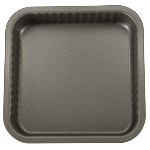 Blacha do pieczenia tortownica forma do ciast wypieków 24cm x 24cm szara Blacha do pieczenia tortownica forma do ciast wypieków 24cm x 24cm szara