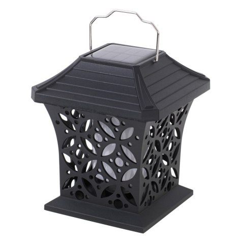 Lampa solarna ogrodowa ażurowa latarenka wisząca wbijana lampion 12 LED