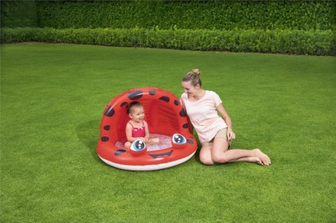 Dmuchany Basenik dla dzieci Biedronka Czerwony 97x66 BESTWAY Brodzik ogrodowy