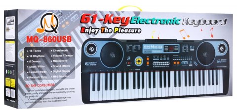Keyboard z funkcjami dla dzieci 5+ Zestaw muzyczny Tryb lekcji Mikrofon - model nr 860 Keyboard z funkcjami dla dzieci 5+ Zestaw muzyczny Tryb lekcji Mikrofon - model nr 860