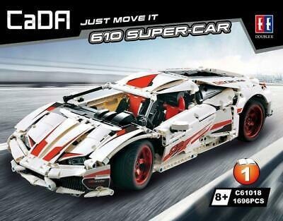 Klocki techniczne CaDA 1696 el. Autko sportowe 610 SUPER-CAR dla dzieci 8+ Klocki techniczne CaDA 1696 el. Autko sportowe 610 SUPER-CAR dla dzieci 8+